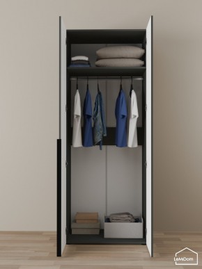 Шкаф Linnea MHR-2 2050х800х510 (Графит-М 11.1.25) в Елабуге - elabuga.ok-mebel.com | фото 4