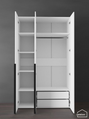 Шкаф Linnea MHR-3-2 2050х1200х510 (Белый-М 11.1.1) в Елабуге - elabuga.ok-mebel.com | фото 5
