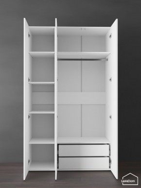 Шкаф Linnea MHR-3PO-2 2050х1200х510 (Белый-М 11.1.2) в Елабуге - elabuga.ok-mebel.com | фото 6