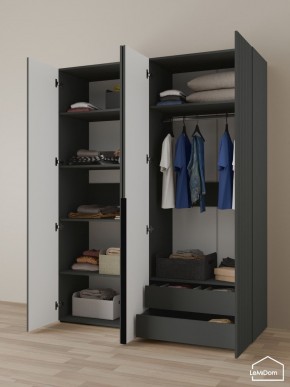 Шкаф Linnea MHR-4-2 2050х1600х510 (Графит-М 11.1.25) в Елабуге - elabuga.ok-mebel.com | фото 5