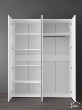 Шкаф Linnea MHR-4PO-1 2050х1600х510 (Белый-М 11.1.1) в Елабуге - elabuga.ok-mebel.com | фото 4