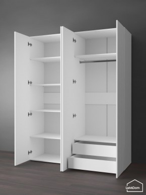 Шкаф Linnea MHR-4PO-2 2050х1600х510 (Белый-М 11.1.1) в Елабуге - elabuga.ok-mebel.com | фото 6