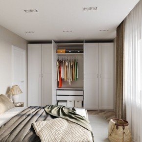 Шкаф МАКС двухдверный, цвет белый в Елабуге - elabuga.ok-mebel.com | фото 4