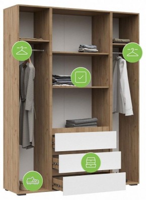 Шкаф платяной Элла в Елабуге - elabuga.ok-mebel.com | фото 4