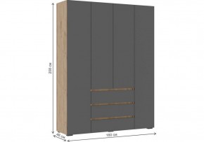 Шкаф платяной Элла в Елабуге - elabuga.ok-mebel.com | фото 3