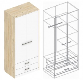 Шкаф "Милана" 2-х створчатый с 2 ящиками в Елабуге - elabuga.ok-mebel.com | фото 3