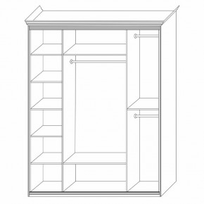 Шкаф распашной четырехдверный с зеркалами Неаполь в Елабуге - elabuga.ok-mebel.com | фото 8