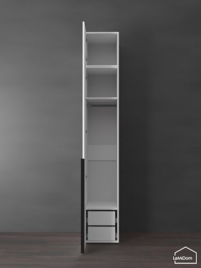 Шкаф с антресолью Linnea MHR-1A-3 2450х400х510 (Белый-М 11.1.1) в Елабуге - elabuga.ok-mebel.com | фото 5