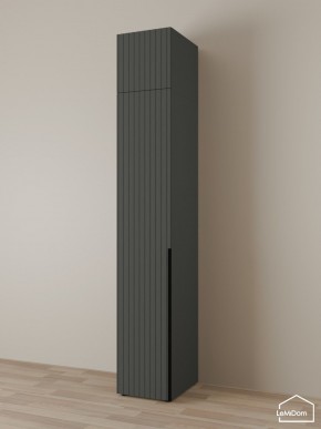 Шкаф с антресолью Linnea MHR-1A-3 2450х400х510 (Графит-М 11.1.25) в Елабуге - elabuga.ok-mebel.com | фото