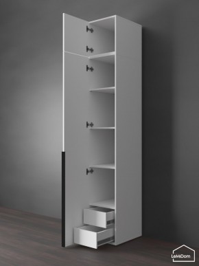 Шкаф с антресолью Linnea MHR-1A-4 2450х400х510 (Белый-М 11.1.2) в Елабуге - elabuga.ok-mebel.com | фото 5