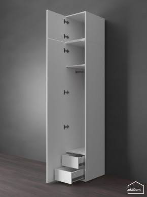 Шкаф с антресолью Linnea MHR-1POA-3 2450х400х510 (Белый-М 11.1.2) в Елабуге - elabuga.ok-mebel.com | фото 6