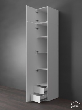 Шкаф с антресолью Linnea MHR-1POA-4 2450х400х510 (Белый-М 11.1.2) в Елабуге - elabuga.ok-mebel.com | фото 5