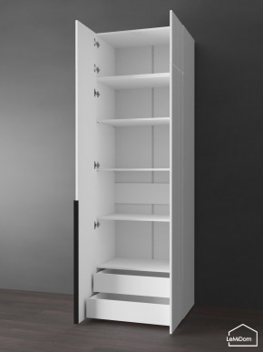 Шкаф с антресолью Linnea MHR-2A-4 2450х800х510 (Белый-М 11.1.2) в Елабуге - elabuga.ok-mebel.com | фото 5