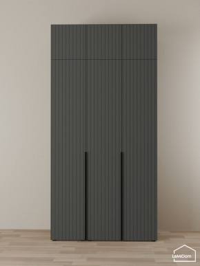 Шкаф с антресолью Linnea MHR-3A-2 2450х1200х510 (Графит-М 11.1.25) в Елабуге - elabuga.ok-mebel.com | фото