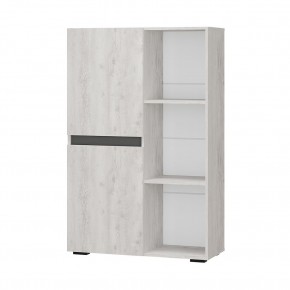 Шкаф стеллаж Мрия ШК-16 (Бетон пайн светлый/Графит) в Елабуге - elabuga.ok-mebel.com | фото