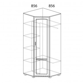 Шкаф угловой №243 Белла в Елабуге - elabuga.ok-mebel.com | фото 2