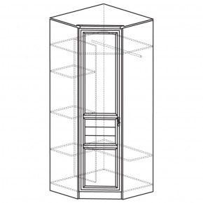 Шкаф угловой 50 Лира Нортон светлый (угол 854х854) в Елабуге - elabuga.ok-mebel.com | фото 2
