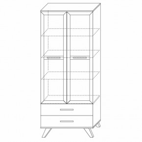 Шкаф-витрина 800 Вега Скандинавия в Елабуге - elabuga.ok-mebel.com | фото 6