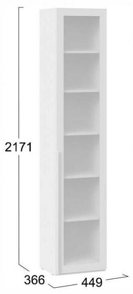 Шкаф-витрина Порто СМ-393.07.213 в Елабуге - elabuga.ok-mebel.com | фото 4