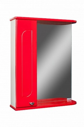 Шкаф-зеркало Радуга Красный 50 левый АЙСБЕРГ (DA1122HZR) в Елабуге - elabuga.ok-mebel.com | фото