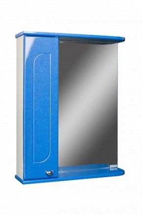 Шкаф-зеркало Радуга Синий металлик 55 левый АЙСБЕРГ (DA1129HZR) в Елабуге - elabuga.ok-mebel.com | фото