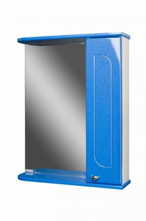 Шкаф-зеркало Радуга Синий металлик 60 правый АЙСБЕРГ (DA1130HZR) в Елабуге - elabuga.ok-mebel.com | фото 1