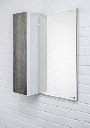 Шкаф-зеркало Uno 60 Дуб серый левый/правый Домино (DU1503HZ) в Елабуге - elabuga.ok-mebel.com | фото 8