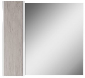 Шкаф-зеркало Uno 80 Дуб серый левый/правый Домино (DU1504HZ) в Елабуге - elabuga.ok-mebel.com | фото 2