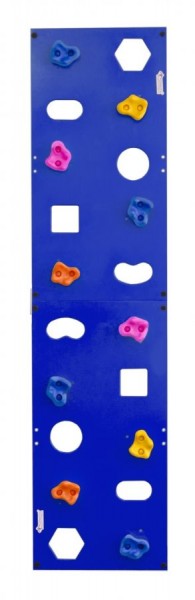 Скалодром пристенный (500*2000) стандарт ЭЛЬБРУС с отверстиями (10 шт. зацепов) цв.синий в Елабуге - elabuga.ok-mebel.com | фото