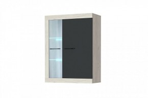 СОНАТА ВНС-800 Шкаф-витрина навесная (крафт белый/антрацит) в Елабуге - elabuga.ok-mebel.com | фото