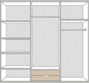 Спальня Ольга (комплект 6 дв.) беж/золото матовый в Елабуге - elabuga.ok-mebel.com | фото 3