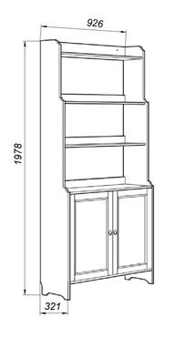 Стеллаж 20 Вествик, массив сосны, цвет белый в Елабуге - elabuga.ok-mebel.com | фото 2