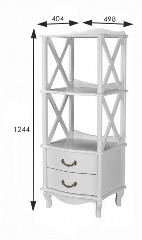 Стеллаж комбинированный Джульетта Л в Елабуге - elabuga.ok-mebel.com | фото 8