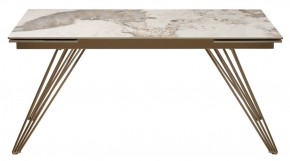 Стол ACERRA NEW 160 GLOSS LUXURY PANDORA SOLID CERAMIC/ каркас цвета шампань, ®DISAUR в Елабуге - elabuga.ok-mebel.com | фото 11