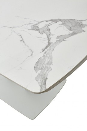 Стол ALATRI 120 GLOSS STATUARIO WHITE SOLID CERAMIC / WHITE, ®DISAUR в Елабуге - elabuga.ok-mebel.com | фото 10