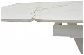Стол ALATRI 120 GLOSS STATUARIO WHITE SOLID CERAMIC / WHITE, ®DISAUR в Елабуге - elabuga.ok-mebel.com | фото 3