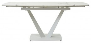 Стол ALATRI 120 GLOSS STATUARIO WHITE SOLID CERAMIC / WHITE, ®DISAUR в Елабуге - elabuga.ok-mebel.com | фото 4