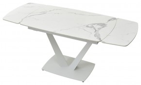 Стол ALATRI 120 GLOSS STATUARIO WHITE SOLID CERAMIC / WHITE, ®DISAUR в Елабуге - elabuga.ok-mebel.com | фото 6