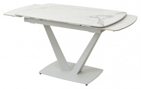 Стол ALATRI 120 GLOSS STATUARIO WHITE SOLID CERAMIC / WHITE, ®DISAUR в Елабуге - elabuga.ok-mebel.com | фото 8