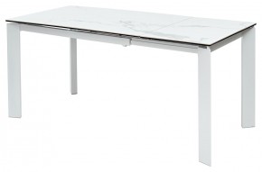 Стол CORNER 120 HIGH GLOSS STATUARIO керамика, стекло/ белый каркас, ®DISAUR в Елабуге - elabuga.ok-mebel.com | фото 5