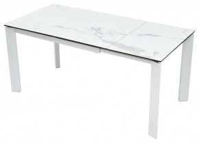 Стол CORNER 120 HIGH GLOSS STATUARIO керамика, стекло/ белый каркас, ®DISAUR в Елабуге - elabuga.ok-mebel.com | фото 6