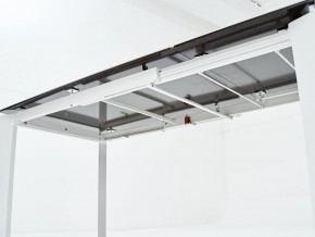 Стол CORNER 120 HIGH GLOSS STATUARIO керамика, стекло/ белый каркас, ®DISAUR в Елабуге - elabuga.ok-mebel.com | фото 7