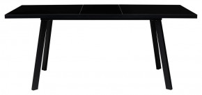 Стол ФИН 120 Черный, стекло/ Черный каркас М-City в Елабуге - elabuga.ok-mebel.com | фото 1