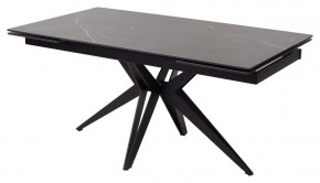 Стол FORIO 160 MATT BLACK MARBLE SOLID CERAMIC / BLACK, ®DISAUR в Елабуге - elabuga.ok-mebel.com | фото