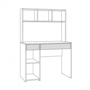 Стол компьютерный 12.77 F Комфорт (Белый РЕ шагрень) в Елабуге - elabuga.ok-mebel.com | фото 4