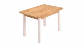 Стол ЛДСП (опоры белые) дуб вотан в Елабуге - elabuga.ok-mebel.com | фото