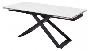 Стол LIVORNO 180 MATT WHITE MARBLE SOLID CERAMIC / BLACK, ®DISAUR в Елабуге - elabuga.ok-mebel.com | фото 2
