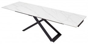 Стол LIVORNO 180 MATT WHITE MARBLE SOLID CERAMIC / BLACK, ®DISAUR в Елабуге - elabuga.ok-mebel.com | фото 4
