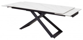 Стол LIVORNO 180 MATT WHITE MARBLE SOLID CERAMIC / BLACK, ®DISAUR в Елабуге - elabuga.ok-mebel.com | фото 5