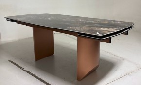Стол ПУАНТО 200 TITANIUM LAWA NERO, керамика / МЕДЬ каркас М-City в Елабуге - elabuga.ok-mebel.com | фото 3